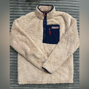 vineyard vines sherpa 1/4 zip pullover